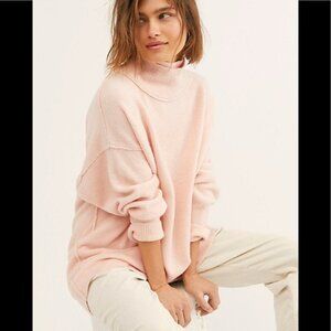 Free People Afterglow Sweater - Blush Pink - Size M